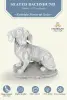 Product image 3 of the product “Timber - Dachshund sitting on a pedestal, 37 cm L | cast stone ”