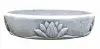 Product image 3 of the product “Bandung - Bowl with lotus motive, single flower, Ø 50 cm | cast stone ”