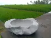 Product image 3 of the product “Stone bowl with wood grain, 30.5 cm Length | cast stone ”