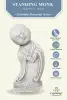 Product image 3 of the product “Jing - Monk, standing, bent sideways 20 cm H | cast stone ”