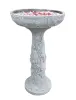 Product image 3 of the product “Set Ayutthaya – Bird Bath | 81 cm Height, Ø Bowl 50 cm | Casted Stone ”