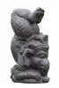 Product image 3 of the product “Ganesha with headstand in lotus pose , 35cm height, cast stone, handcrafted & coloured ”