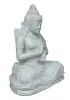 Product image 3 of the product “Seated Dewi Sri made of Riverstone in Dharmachakra gesture of wheel of the teaching of the Dharma. in the sizes from 45cm to 100cm, Natural finish ”