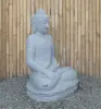 Product image 3 of the product “Seated Buddha made of Riverstone in Bhumisparsha - gesture of touching the earth. 89cm height. ”