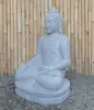 Product image 3 of the product “Seated Buddha made of Riverstone in Bhumisparsha - gesture of touching the earth. 82cm height. ”