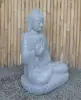 Product image 3 of the product “Seated Buddha made of Riverstone in Abhaya Position - gesture of fearlessness, H. 83cm. ”
