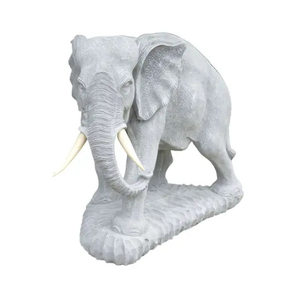 Product image 3 of the product “Rajah - Elephant, looking to the left, 66 cm L | cast stone ”