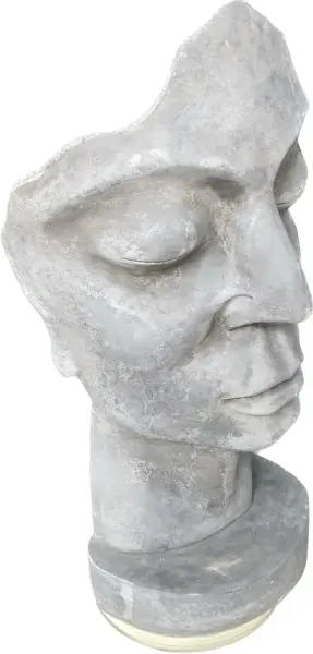 Product image 3 of the product “Aras - Face looking to the right, 90 cm H | cast stone ”