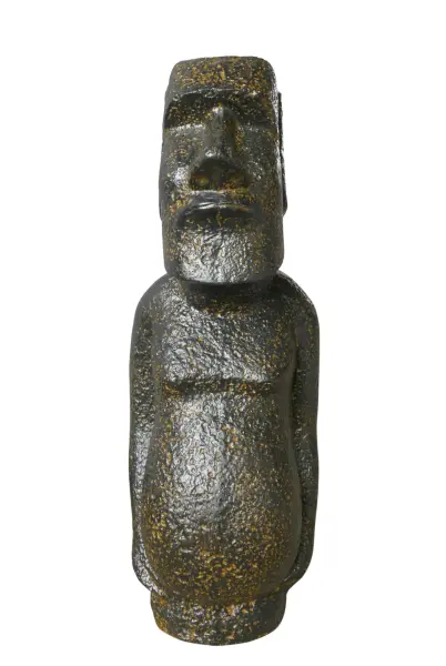 Product image 3 of the product “Moai full body, 81cm Height | GRC (Glassfibre Reinforced Concrete), Copper Finish ”