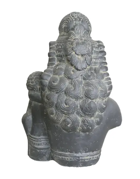 Product image 3 of the product “Dewi Tara Bust, 50 cm Height | Cast stone, handcrafted & coloured ”