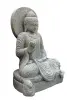 Product image 4 of the product “Seated Buddha with cloak and relief, Indian, 115 cm H ”