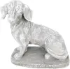 Product image 4 of the product “Timber - Dachshund sitting on a pedestal, 37 cm L | cast stone ”