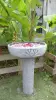 Product image 4 of the product “Bandung - Bowl with lotus motive, single flower, Ø 50 cm | cast stone ”