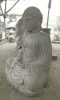 Product image 4 of the product “Seated Japanese Buddha made of Riverstone in Dhyana position - gesture of meditation, H. 150cm ”