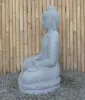 Product image 4 of the product “Seated Buddha made of Riverstone in Bhumisparsha - gesture of touching the earth. 89cm height. ”