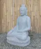 Product image 4 of the product “Seated Buddha made of Riverstone in Bhumisparsha - gesture of touching the earth. 83cm height. ”