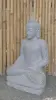 Product image 4 of the product “Seated Buddha made of Riverstone in Bhumisparsha - gesture of touching the earth. 83cm height. ”
