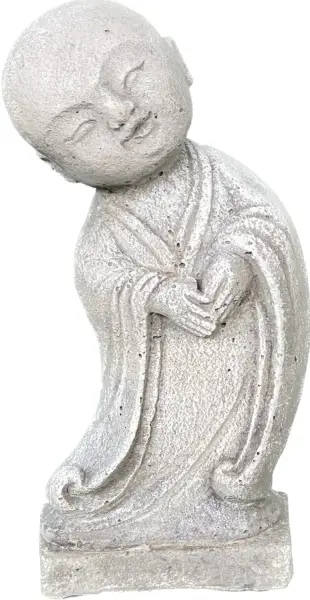 Product image 4 of the product “Jing - Monk, standing, bent sideways 20 cm H | cast stone ”