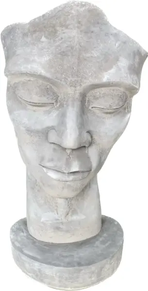 Product image 4 of the product “Dilan - Face looking to the left, 87 cm H | cast stone ”