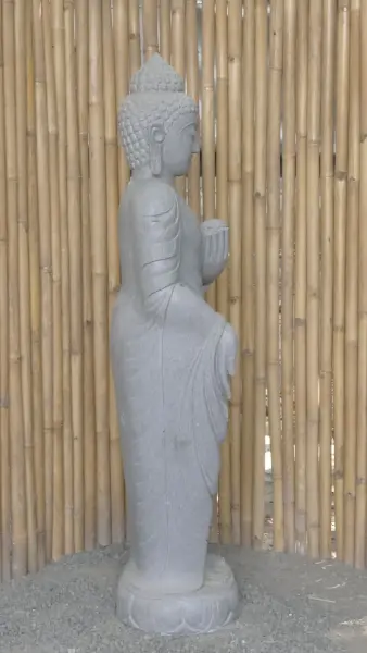 Product image 4 of the product “Standing Buddha with Lotus Flower, ca. 153 cm H ”