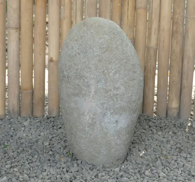Product image 4 of the product “Riverstone Lantern with carved motiv on one side, Light can shine through! ”