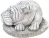 Product image 5 of the product “Spike -Small bulldog lying on Base, 38cm L | cast stone ”