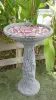 Product image 5 of the product “Kediri - Bowl with flower motif, frangipani, Ø 50 cm | cast stone ”