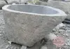 Product image 5 of the product “Riverstone basin, natural surface, polished inside. Dia approx 131-140cm Height 71-80cm ”