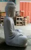 Product image 5 of the product “Seated Japanese Buddha made of Riverstone in Dhyana position - gesture of meditation, H. 121cm ”