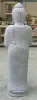 Product image 5 of the product “Standing Buddha with floral carving, Greeting position. 39 x 30 x 129cm. Natural stone (river stone), stonemasonry ”