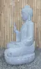 Product image 5 of the product “Seated Buddha made of Riverstone in Abhaya Position - gesture of fearlessness, H.100 cm, natural. ”