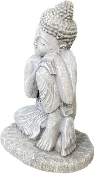 Product image 5 of the product “Hema - Buddha relax - left knee is up, 45 cm H | cast stone ”