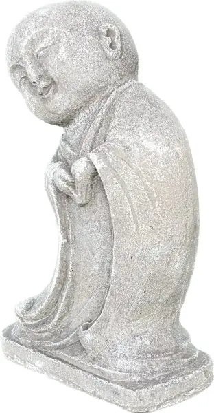 Product image 5 of the product “Ming - Monk, standing, bent sideways 24 cm H | cast stone ”