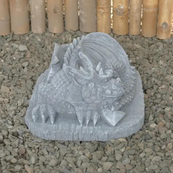 Product image 5 of the product “Jaro - Lying Dragon on a base, 30 cm L | cast stone ”