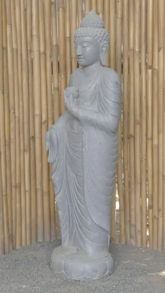 Product image 5 of the product “Standing Buddha with Lotus Flower, ca. 153 cm H ”