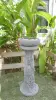 Product image 6 of the product “Rinjani - pedestal, tapered, with lotus motif, Ø 30cm, 71cm H | cast stone ”