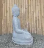 Product image 6 of the product “Seated Buddha made of Riverstone in Bhumisparsha - gesture of touching the earth. 83cm height. ”