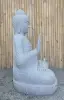 Product image 6 of the product “Seated Buddha made of Riverstone in Abhaya Position - gesture of fearlessness, H.100 cm, natural. ”