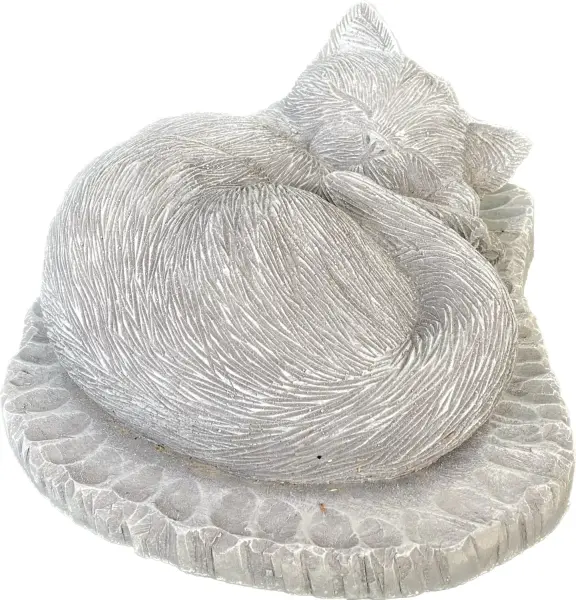 Product image 6 of the product “Lilith -Lying cat on pedestal, 33cm L | cast stone ”