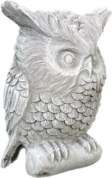 Product image 6 of the product “Esme - Owl, on a pedestal, 26cm H | cast stone ”