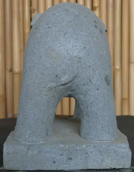 Product image 6 of the product “Standing elephant made of Riverstone about 45cm length ”