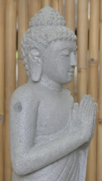 Product image 6 of the product “Standing Buddha made of Riverstone, position Namaskara , H. 125cm. ”