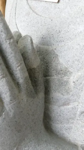 Product image 6 of the product “Standing Buddha made of Riverstone, position Namaskara , H. 150cm. ”