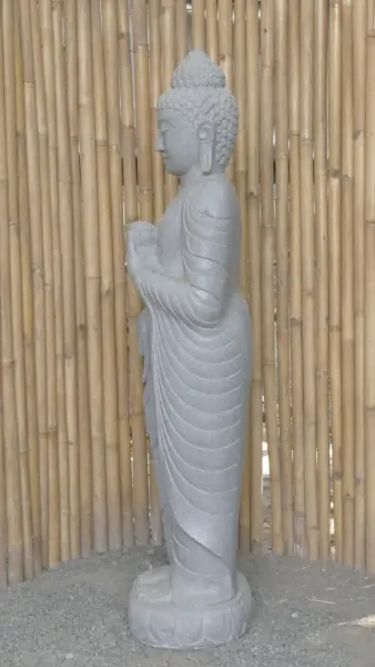 Product image 6 of the product “Standing Buddha with Lotus Flower, ca. 153 cm H ”