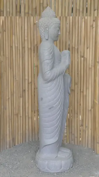 Product image 6 of the product “Standing Buddha with Lotus Flower, ca. 180 cm H ”