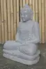 Product image 7 of the product “Seated Buddha made of Riverstone in Dhyana position - gesture of meditation, H.62 cm, natural. ”