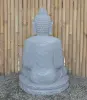 Product image 7 of the product “Seated Buddha made of Riverstone in Bhumisparsha - gesture of touching the earth. 83cm height. ”
