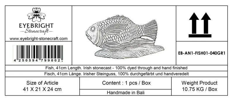 Product image 7 of the product “Dory - Fish, 41cm Length | cast stone ”