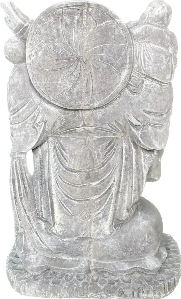 Product image 7 of the product “Sammo - Standing Chinese Buddha with small Buddha on shoulder, 55cm H | cast stone ”