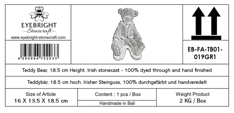 Product image 7 of the product “Teddy Bear, 18.5 cm H | cast stone ”